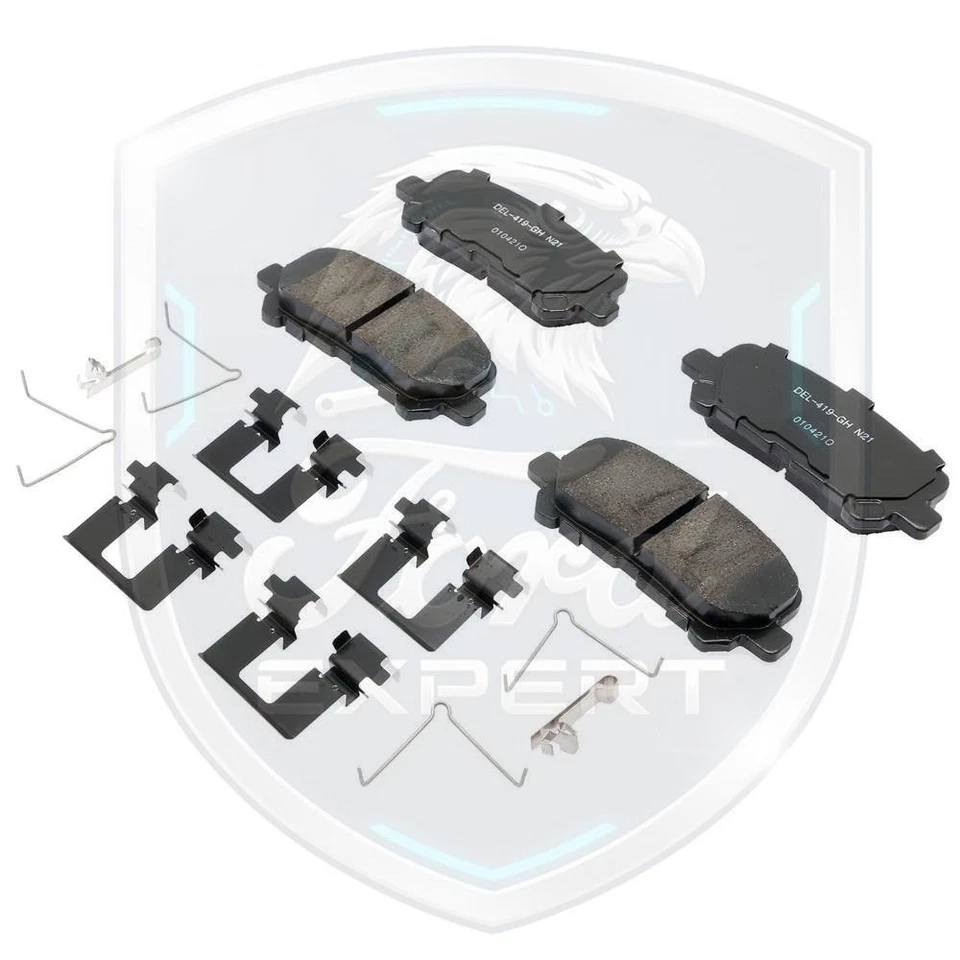 Kit de pastillas de freno de cerámica delanteras y traseras ACDelco OEM para Honda Pilot 2009-2015 Foto 3 de 4