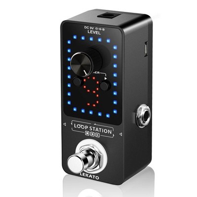 LEKATO Guitar Looper 9 Loops 40 Minutes Recording Time Loop Station with Tuner U