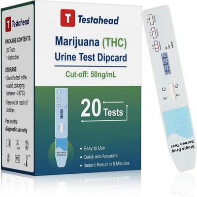 Thc Drug Test Kit   20 Strips for Urine   Fast & Accurate 20
