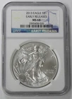 2013 MS-68 EARLY RELEASE 1oz NGC SILVER EAGLE, SEE PICTURES