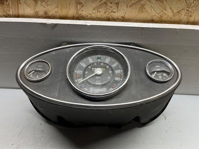 AUSTIN MORRIS MINI SPEEDO TEMP OIL GAUGE & SURROUND  SMITHS SN-44211
