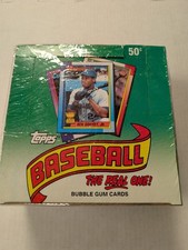 1990 Topps Baseball Factory Sealed Oversized Box - 36 Factory Sealed Packs.