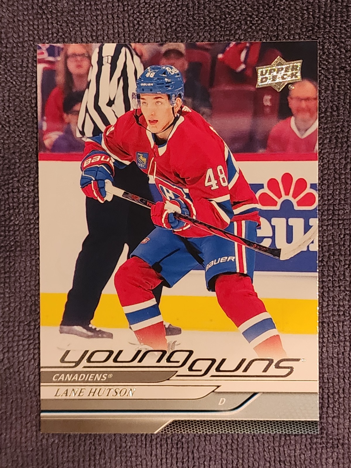 2024-25 Series 1 Upper Deck - Lane Hutson #229 Young Guns, Montreal Canadiens