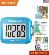 Portable 3D Step Tracker with Long Battery Life - Ideal for Active Lifestyles