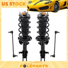 Front Struts w/ Coil Spring Assembly Sway Bar Links for 2009-15 Honda Pilot 3.5L