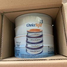 Choice Refill Diaper Pail Refills 4 Refills Holds 1300 Diapers NEW fits Genie
