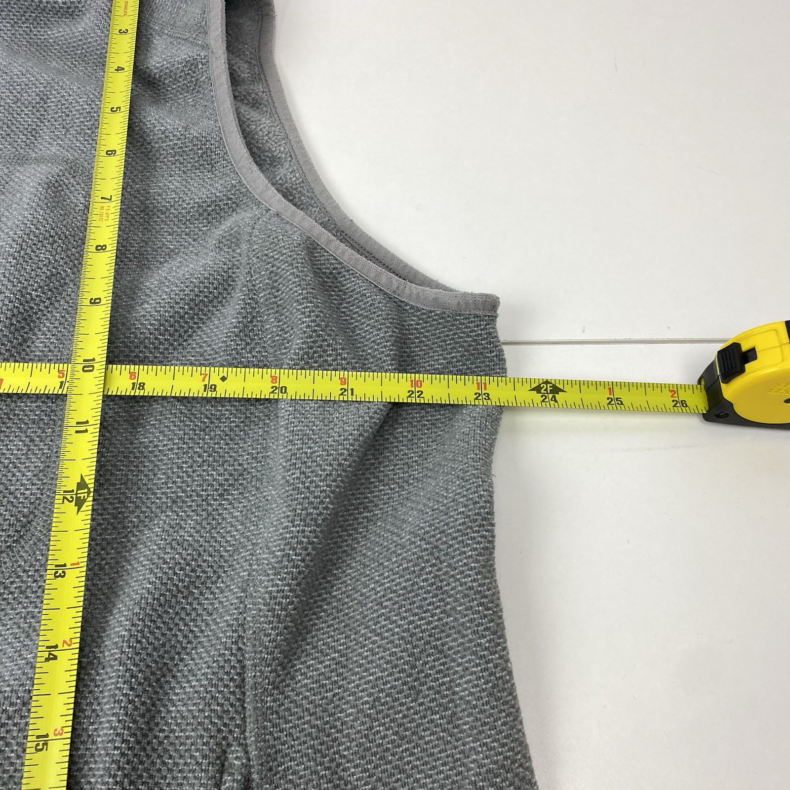 Duluth Womans 1X Solid Gray Full Zip Pockets Mock… - image 4