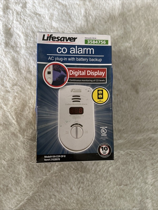 Kidde Nighthawk Plug-In Carbon Monoxide Detector Alarm AC Plug In  KN-Cop-DP-B