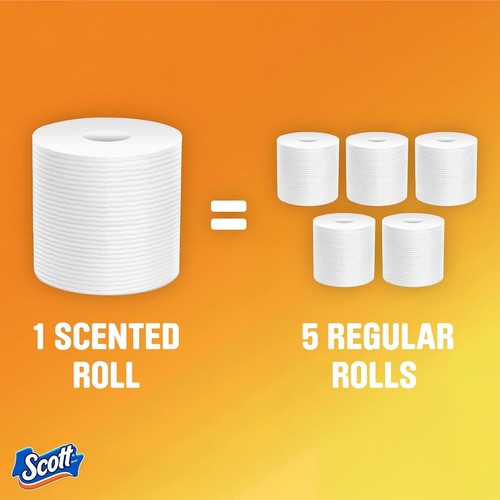 Scott Comfortplus Toilet Paper with Soft Lavender Scented Tube, 12 Mega Rolls, 3 - Picture 2 of 11