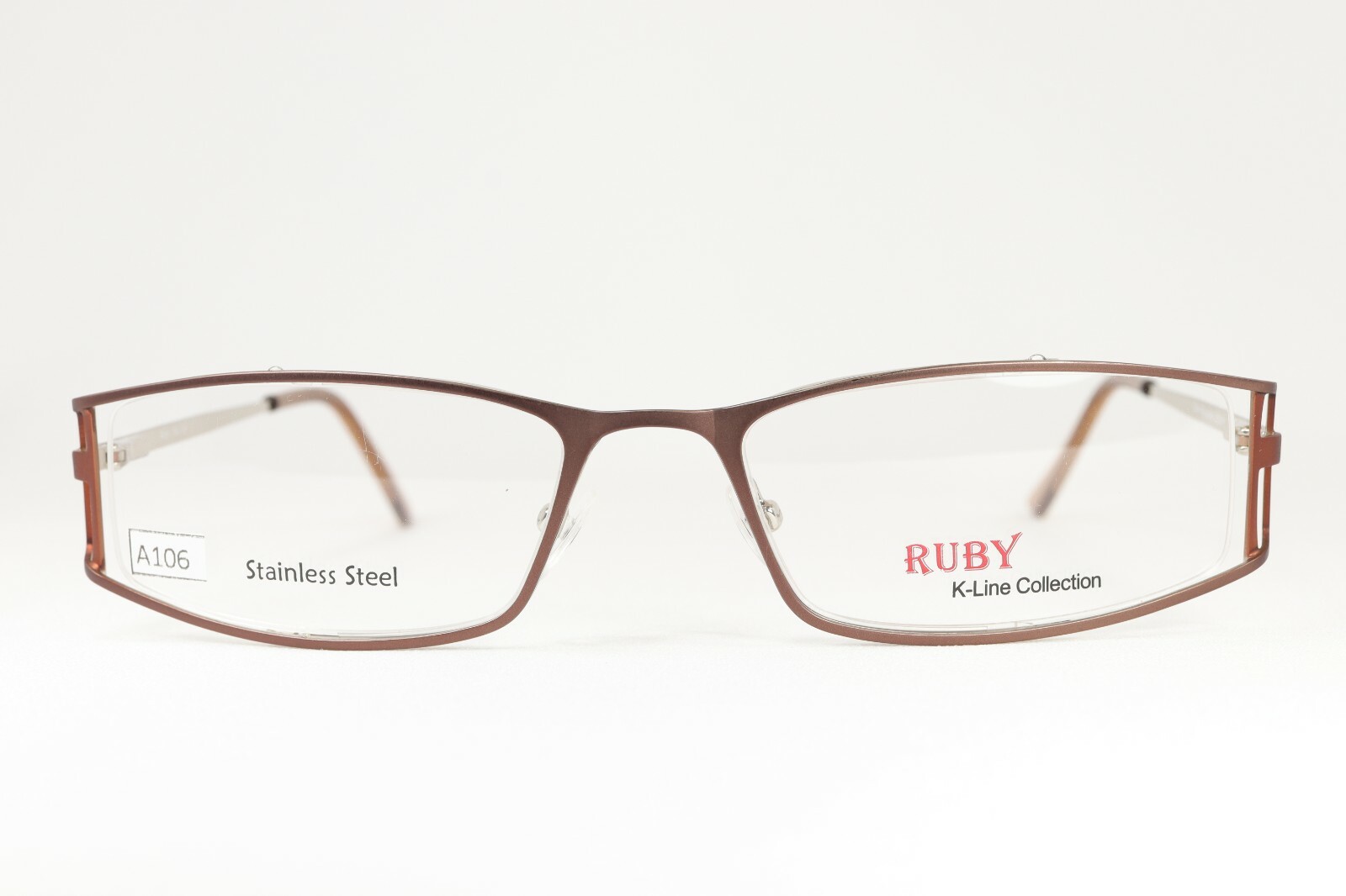 K-Line Ruby Six in Brown Terracotta 52-18-135 Eyeglass Frame Flex Hinges A106