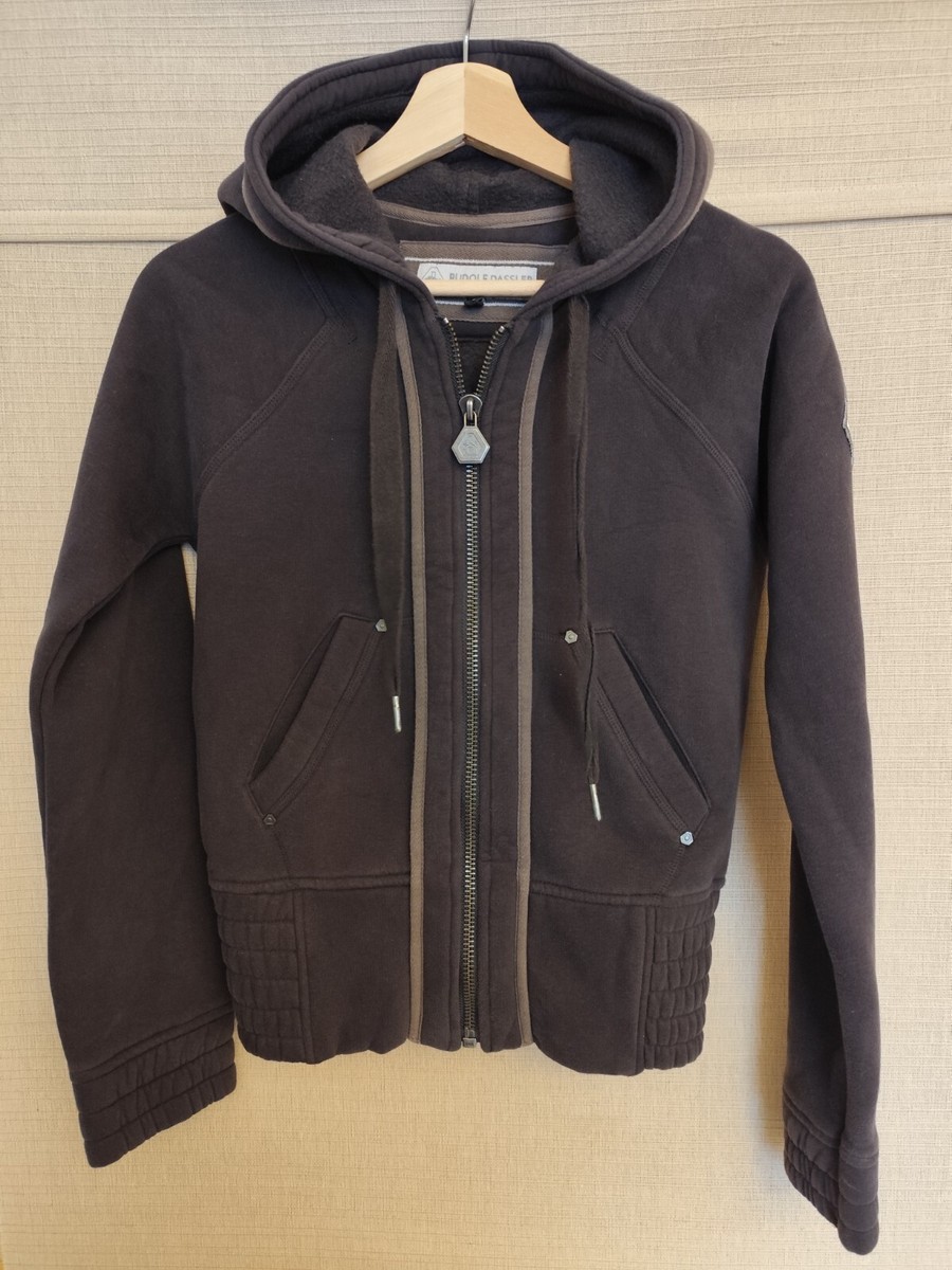 RUDOLF DASSLER SCHUHFABRIK BY PUMA DARK BROWN LADIES HOODIE SIZE S