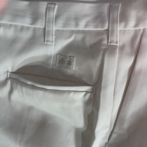 NEW Cintas Comfort Flex 499-00 Mens Size 38X32 White Uniform Work Pant J166 - Picture 16 of 20