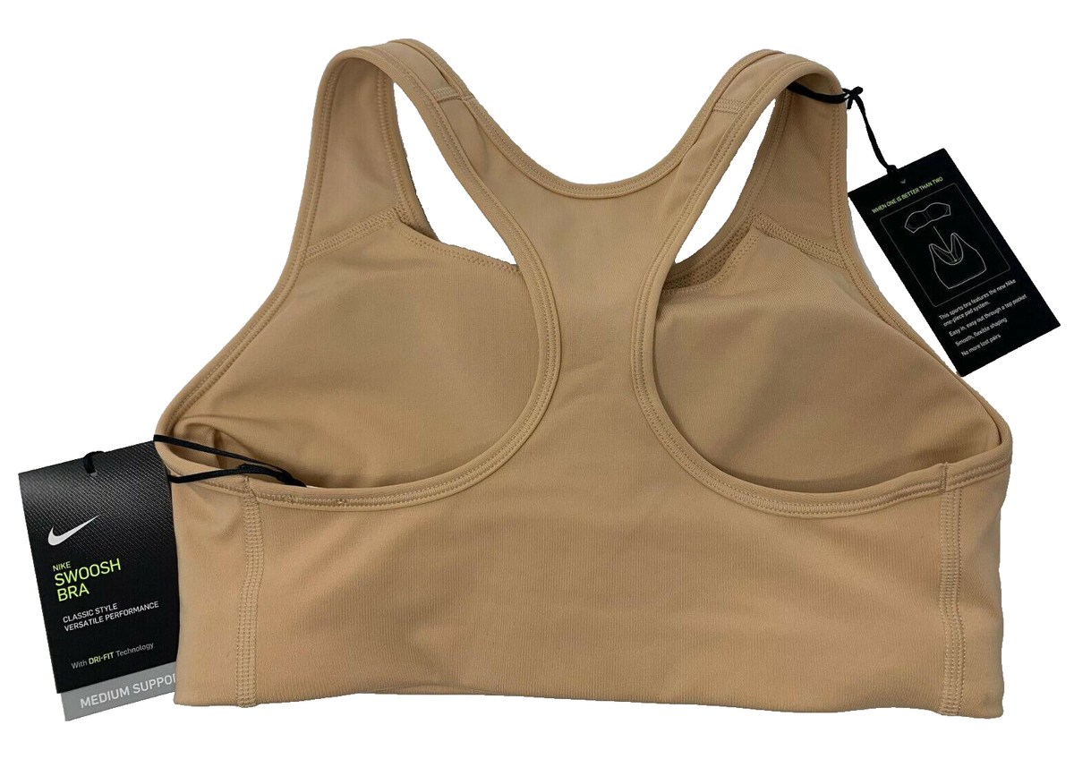 nike sports bra nude