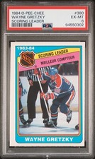 ! 1984 O-PEE-CHEE 380 WAYNE GRETZKY SCORING LEADER PSA 6