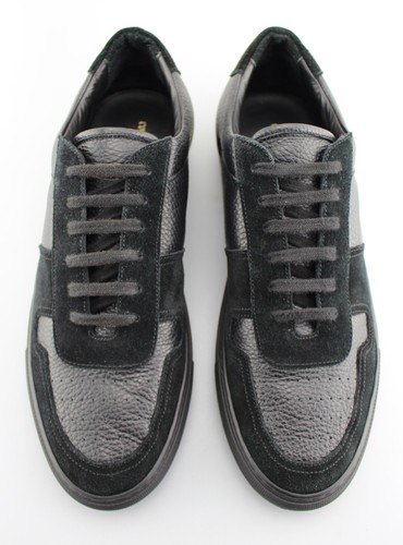 Men's COMMON PROJECTS '2226 Bball' Black Leather / Suede Sneakers US 10 EUR 43 - Picture 3 of 7
