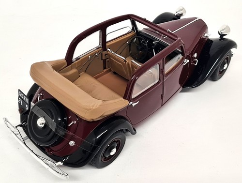 Solido 1/18 Citroen Traction AV 11 Decourvrable 1938 Brown 8180 Scale Model Car - Picture 6 of 10