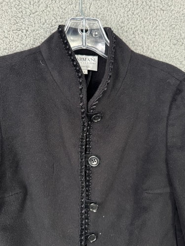 Armani Collezioni Women’s Italian Wool Antinea Jacket Blazer Size 4 Military Cut - Picture 4 of 11