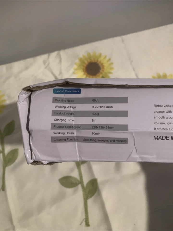 Smart Sweeping Robot Vacuum Cleaner NO. K235 BLACK New In Box - Image 4 of 4