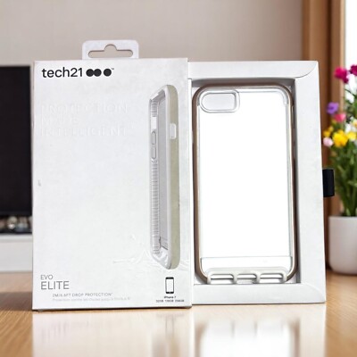Offizielle Original Tech21 iPhone SE 2022/SE 2020/8/7 Evolite Hülle Slim Tough Cover