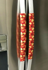 Refrigerator Oven Door Padded Appliance Handle Covers Apples Set of 2