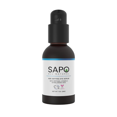 Sapo Eye Serum - Peptide Eye Gel with Hyaluronic Acid + Vitamin C + Chamomile
