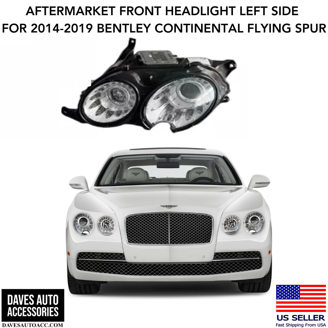 NEW For 2014-2019 Bentley Flying Spur Left Side Driver Headlight USA Seller