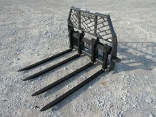 48" Bradco Block Brick Masonry Pallet Forks and Frame Fits Skid Steer Attachment