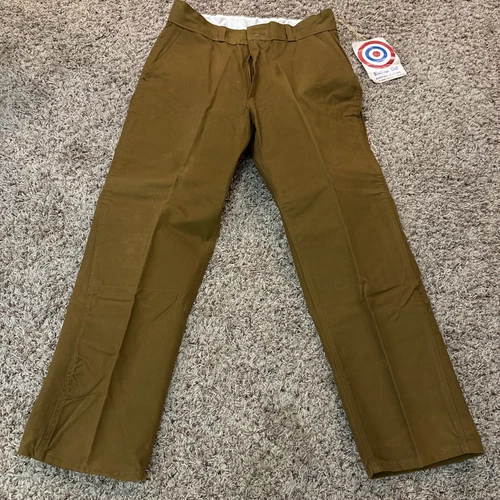 Vintage Bullseye Bill Hunting Pants Water Repellent Heavy Duck Brown NOS W Tags