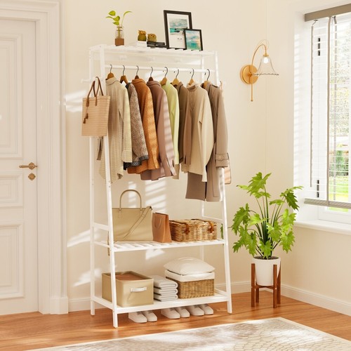 Open Wardrobe Clothes Rail Rack Hanging Garment Heavy Duty Organizer Coat Shelf - Picture 11 of 18