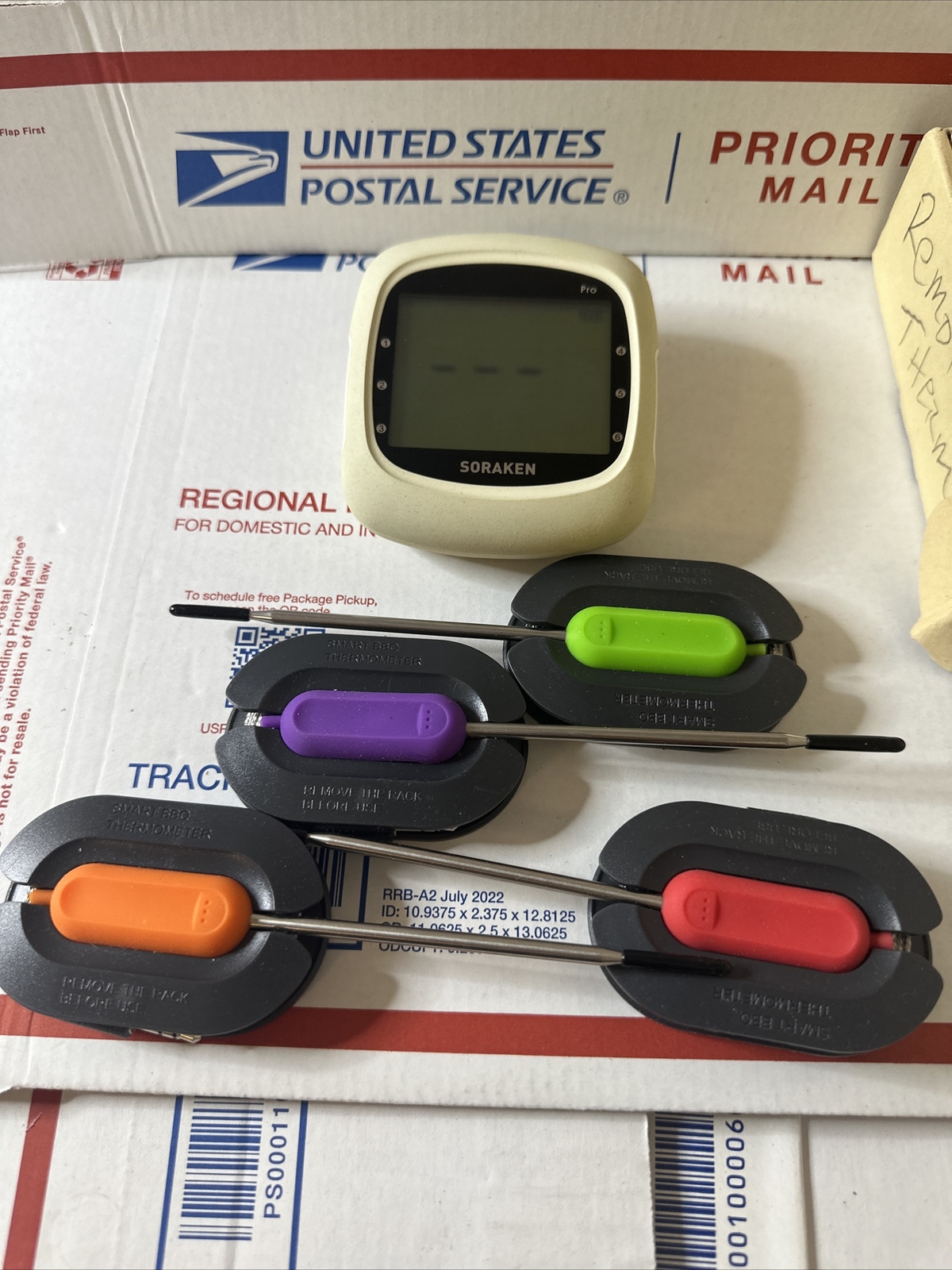 Soraken GM001 8541977384 White Wireless Grill BBQ Kitchen Meat Thermometer 764823993856 eBay