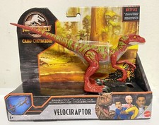 Jurassic World Camp Cretaceous Red Velociraptor Savage Strike Dinosaur NEW