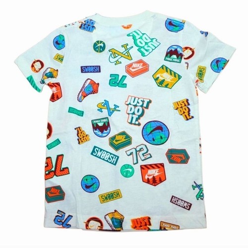 Nike Toddler Sail All Over Graphic Print Tee Hikenike Camp Trail Kid SZ 4