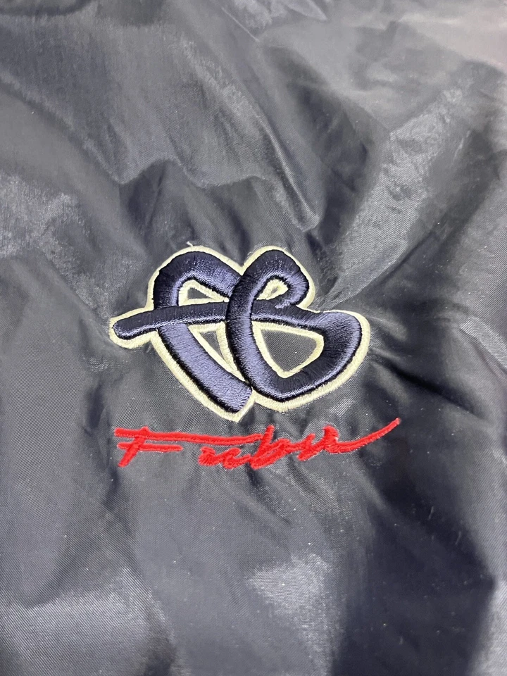 Vintage 90s Y2K Fubu Windbreaker Jacket Sz L Made in USA Embroidered Logo Zip Up - Image 4 of 4