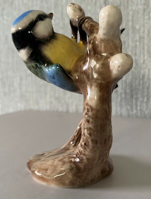 GOEBEL VOGEL DIE BLAUMEISENMAUS PORZELLAN GLANZOBERFLÄCHE PERFEKT