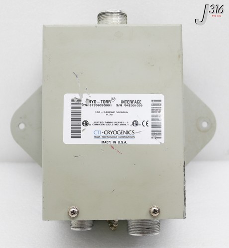34630 CTI-CRYOGENICS CRYO-TORR INTERFACE W/ CABLE 8135903G001 - Picture 6 of 13