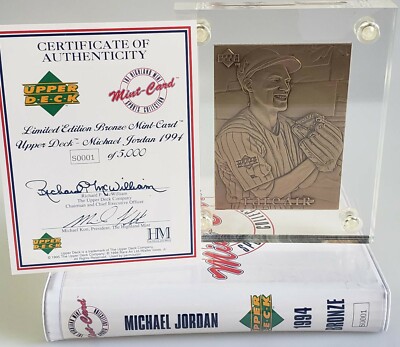 1994 Michael Jordan Upper Deck Highland Mint Bronze Card 1/5000