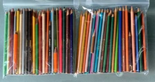 Large Lot of 139 Crayola & Prang Colored Pencils Vintage 1990s Art Coloring