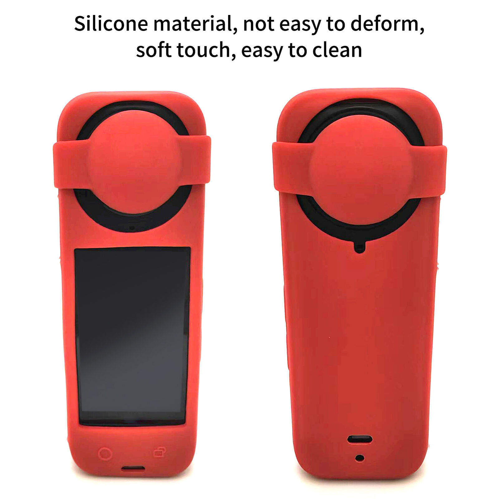 Action Camera Protective Case Silicone Shockproof Cover Panoramic Camera-image