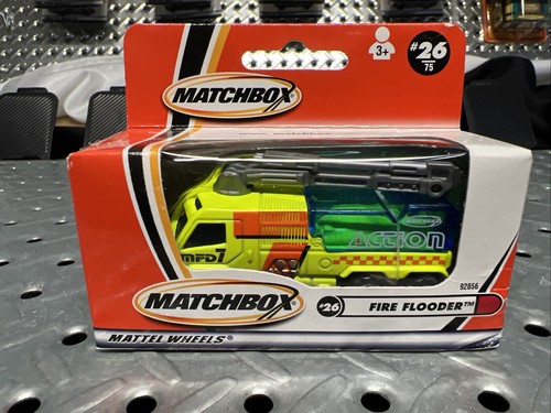 MATCHBOX WINDOW BOX 2001 #26 Of 75 FIRE FLOODER NIP TH LOGO - Picture 2 of 8