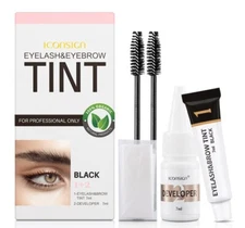 100%Organic Eyelash & Eyebrow Tint AllColors Tinting Dye Tint Lash Kit/Developer