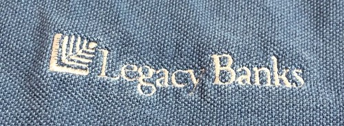 Harvard Square Polo Shirt Mens XL Legacy Banks Minimalist Preppy Academia Blue - Picture 3 of 8