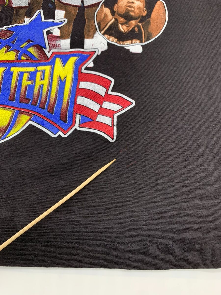 Vintage 90s NBA Dream Team USA Olympics Bootleg Rap Tee T Vintage 90s NBA Dream Team USA Olympics Bootleg Rap Tee T