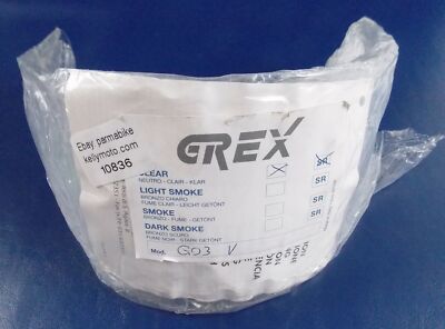 NOS GREX Helm Visier Bildschirm Linse Klar SR Mod. G03 Cod. 297029