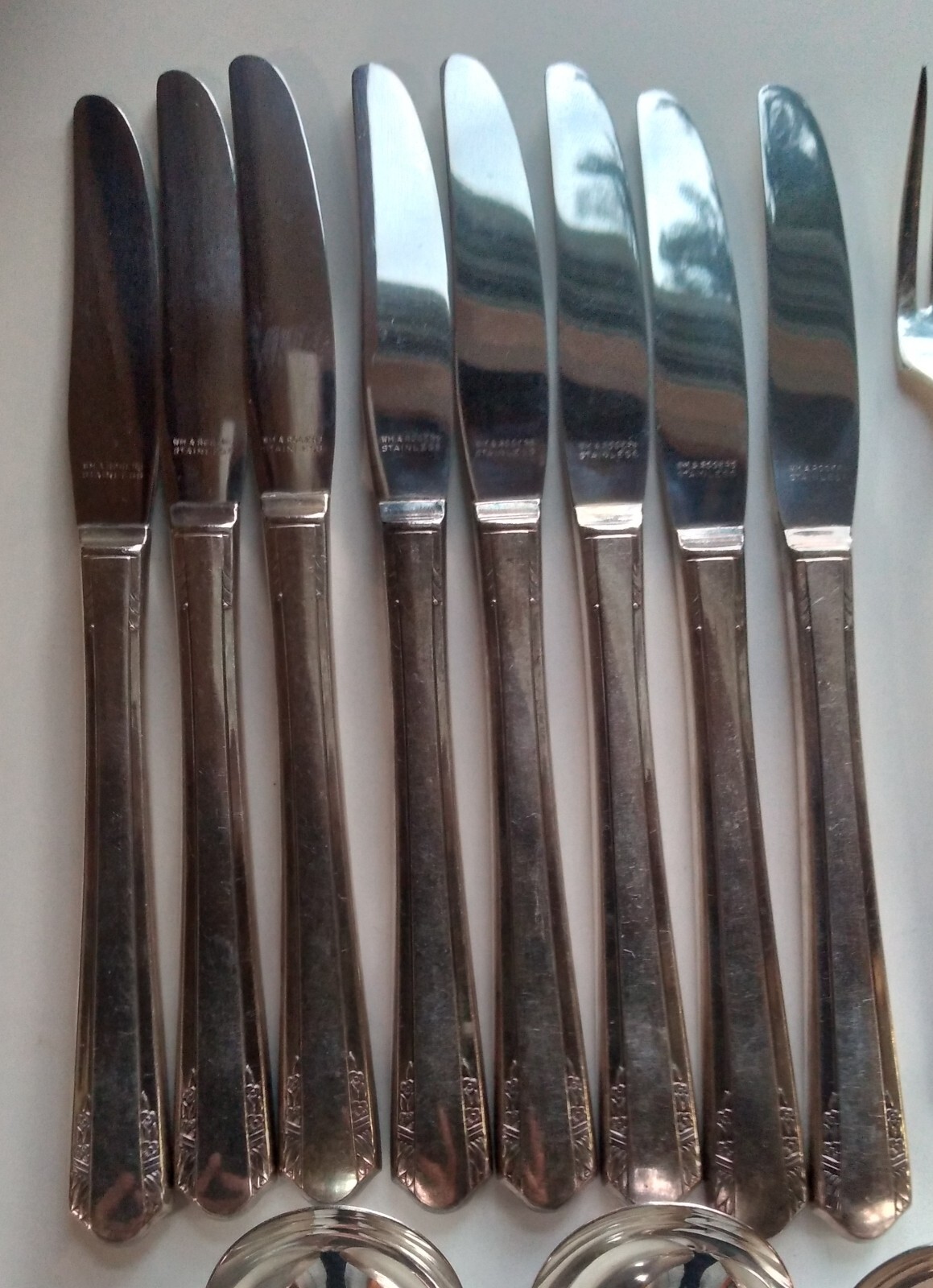 VTG WM ROGERS Sectional VISTA Oneida Ltd SILVERPLATE 40 Pc Flatware 8