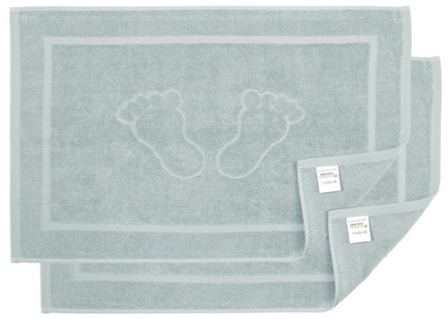2er Set Badvorleger 50x70cm Badematte 100% Baumwolle 700g/m2 Fuss Tuch Towel - Bild 22 von 36