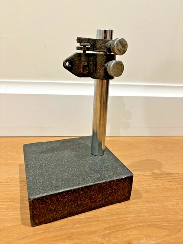 Granite Base Machinist Comparator Indicator Stand - 8" Post