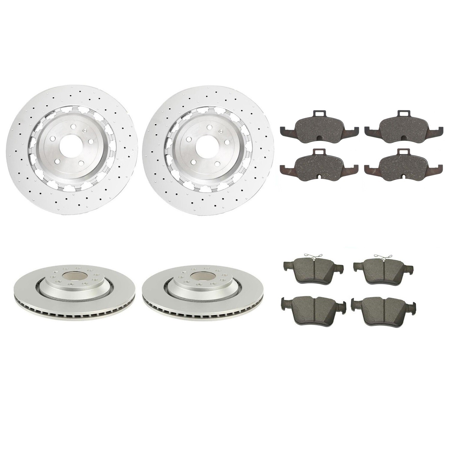 SHW Performance Smooth Lightweight Right Front Brake Rotors - Audi TT Quattro 3.2L 04-06
