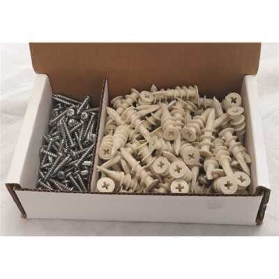 Lindstrom TFP2EZP200-001HD #8 Nylon EZ Wall Anchors with Screws - pack of 100