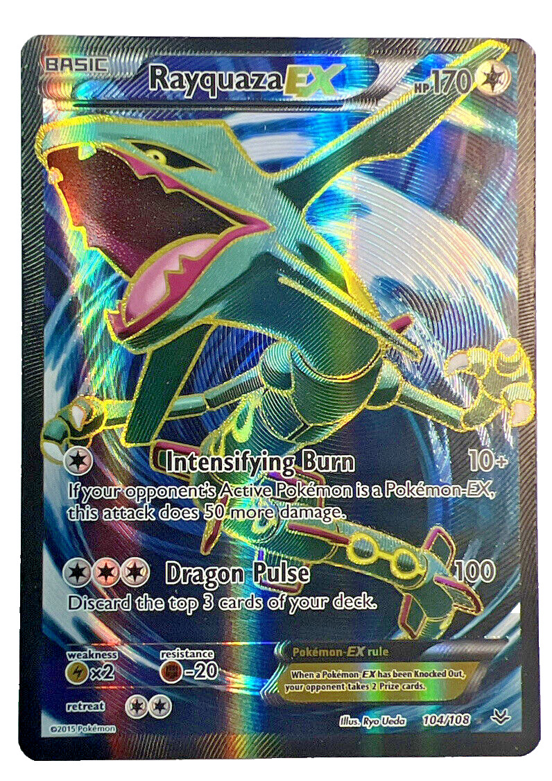 Pokémon TCG - Rayquaza EX 104/108 Full Art Ultra Rare Roaring Skies [Near Mint]