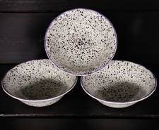 Grindley England Müslischalen 3erSet JOY Unlimited Splash Dots Lila Rand 90er #I